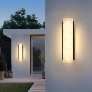 Modern Wall Lamp Outdoor/Indoor Background Wall Decoration Wall Lamp Living Room Bedroom LED Color Wall Lamp Tri Color Light