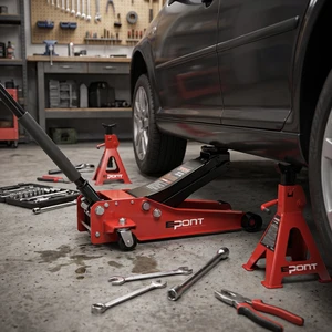 EPONT Hydraulic Floor Jack-Aluminum Alloy Construction 425mm Lift Height for Automotive Repair Tools