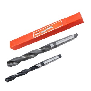HSS Black Oxide Morse Taper Shank Twist Drill Bit For Steel Heavy Duty Metal Drilling CNC Lathe Milling And Bench Drill Machines