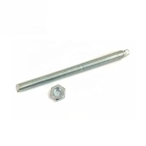 Customize Steel Double Head Threaded Hanger Bolt Screw Zinc Finish Class 4.8 & 6.8 Grade Double End Thread Dowel Screw