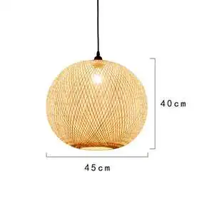 Bamboo Pendant Light Used in Resort Villas and Boutique Interior Design Installations