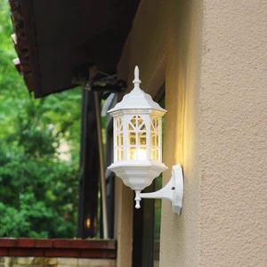 European-Style Pastoral American-Retro Aluminum LED IP55 Waterproof Wall Lamp 120 Beam Angle for Outdoor/Indoor Patio Corridor