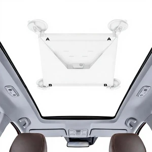 Starlink Mini Car Mount Suction Cup Holder Strong Vacuum Base for RV Boat Truck (White) ABS/Metal/Silicone