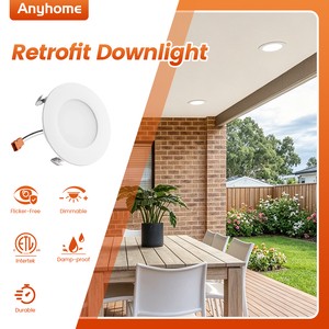 4 Inch 9W Anti-glare Adjustable Gimbal Die-cast Aluminum Commercial ETL Retrofit Ceiling Can Lighting