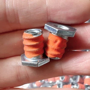 Precision Made Nylon Patch Adhesive Internal External Thread Nut Carbon Steel Zinc Plated Threaded Bushing for Appliance Fix