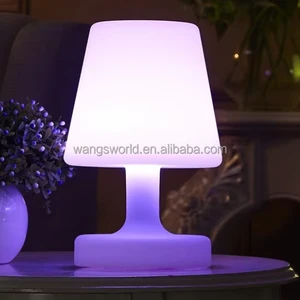 LED European Style Small Table Lamp Molded Colorful Design USB Rechargeable Night Light Multi-Color Dimmable Dining Table Lamp