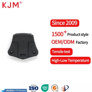 Custom Adjustable Double Hole Plastic Spring Plug Rope Lock Pom Material with Plating Technics