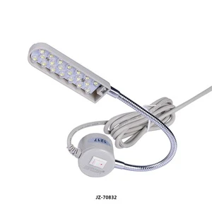 Jinzhen Adjustable 220V Industrial Sewing Machine Led Lamp with 20led and Strong Magnet