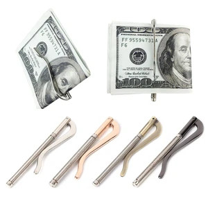 Metal Bifold Money Clip Clamp Cash Holder 2018 Fashion Men Women Bar Wallet Replace Parts Spring Clip New