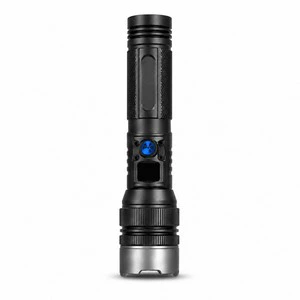 High-Power Rechargeable Waterproof IP65 LED Flashlight-Adjustable Beam 400-500M 300 Lumens USB Charging Emergency Use