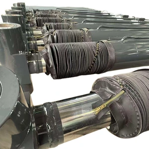 High-quality High-Tonnage Hydraulic Cylinder with Hard Chrome Plated Steel Protective Cover and Customization Capability