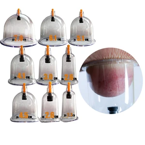 500 MIX Cupping Cups Ventouse Cupping Massager Ventosa Single Size Suction Suction Therapy Disposable Hijama Cup with Pump Tool