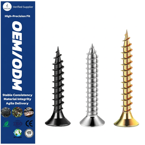 Black Phosphate Drywall Screw Silver Zinc Plated Flat Head Wood Fastener Phillips Drive Construction Bulk Wholesale Supply