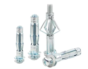 Fasteners Factory M4M5M6M8 Galvanized Carbon Steel Hollow Wall Anchor Expansion Screw Gypsum Board Spot Carbon Steel Anchor