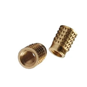 Polished Stainless Steel Hex Head Brass Insert Nut Multi Purpose Unheaded Threaded Bushing For Heavy Duty Industrial Use