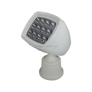 60W Marine Floodlight RF Control Rotate LED Boat Light Wireless Boat Searchlight