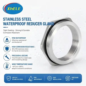 High Precision SUS304 Ss304 Thread Expander Threaded Adapter Bushing Reducer Enlarger for Conduit and Cable Entry