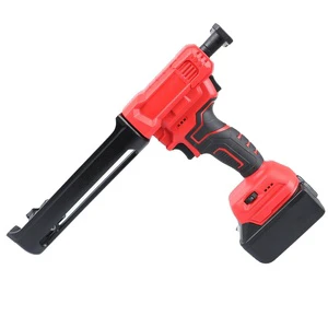 Factory 21V Electric Cordless Caulking Gun 20V Li-Battery Adhesive Gun Adjustable Speeds Drip-Free for Filling Sealing
