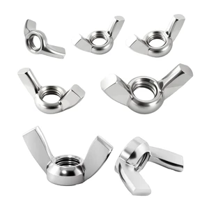 Butterfly Nuts / Wing Nuts Metric Hex US Sizes M3-M10 Stainless Steel Natural Finish Mining Application