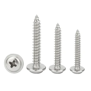 Din968 Metric Stainless Steel Slotted Pan Head Self-Tapping Screws ST1.4-ST6.3 Plain Finish for Heavy Industry