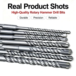 Manufacturers Electric Hammer Drill Bits 5/6/8/10/12/14mm Sds Plus Hammer Cross Head Tip Milled Flute Masonry Concrete Rock