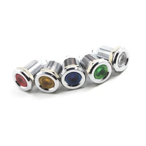 Marine Signal Light Waring Lamp LED Brass Enclosure IP67/IP10 Rated Power Indicator for Cars Bikes Motorcycles 3V-220V