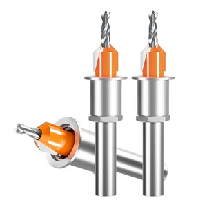 Huhao High Speed Steel Countersink Drill Bit Woodworking Tool With Adjustable Depth Limiting Device And Hole Opener Set