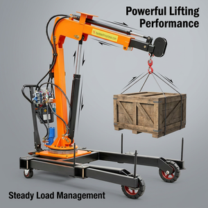 1 Ton Capacity Electric Hydraulic Small Lifting Portable Mini Pickup Truck Mounted Vehicle Mounted Jib Crane Hoist