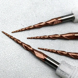High Quality 2F Spiral Fluted Ball Nose Woodworking Milling Cutter Tungsten Carbide Tapered End Mills With Coating