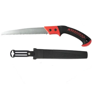 DIY 250mm Garden Pruning Saw with SK-5 Steel Blade 7 TPI PP+TPR Handle Plastic Sheath 1 Year Warranty for Cutting Wood
