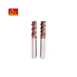 CRM Tools Supply 1-20mm Diameter Cnc Tungsten Routers Milling Cutters Hrc45 Hrc55 Hrc65 4 Flute Carbide Corner Radius End Mill
