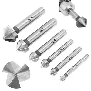 3 Edge 90 Degrees Chamfer End Mill Cutter Chamfering HSS Countersink Drill Bit