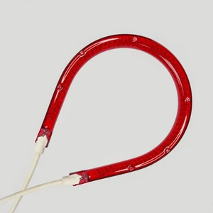 Ruby Carbon Fiber Tubes Quartz Halogen Infrared Heater Lamp for Infrared Portable Heaters Heating Tube