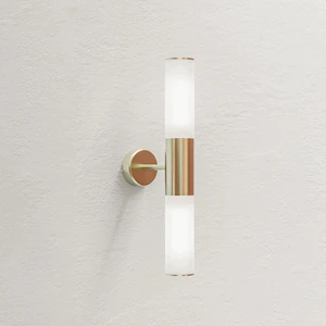 Postmodern Classical Glass Indoor Lamp Solid Brass Wall Sconce Modern Led Wall Lamps for Bedroom