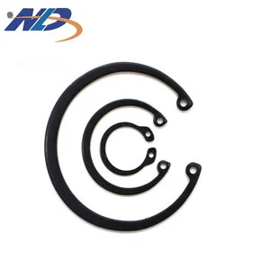 NLD High Quality DIN471 DIN472 Black Oxide Black Phosphating E Clip Retaining Ring for Bores for Shafts