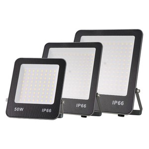 10W-300W Slim Vertical Design Max30000 Lumen Ip66 Waterproof Lighting Fixture Led Floodlight Commercial Outdoor DOB Flood Light