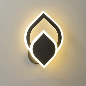 Creative Modern Simple Iron LED Wall Lamp for Bedroom Corridor Stair-Luxury Warm Romantic Background Lighting 80000 Hours