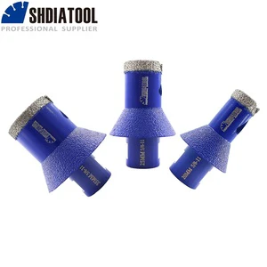 M14 Vacuum Brazed Diamond Drilling Chamfering Cone Beveling Bits 20/25/35mm Enlarge Hole Saw for Tile Ceramic Marble Masonry