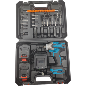 Electric Impact Wrench 400 Nm Heavy Duty Torque Wrench Handheld High Torque Cordless Brushless Motor 48V Drill