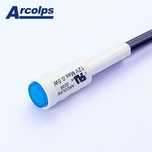 Versatile Plastic LED Indicator Light Multiple Voltage Options (24V-230V) IP65 Rated Durable for Hotel Use-Blue Clear Lights