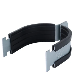DN500 C Clamp Steel Pipe Clamp P Type Clamp with Rubber Pipe Support Bracket Hanging Clamp Vibration Resistant Insulation
