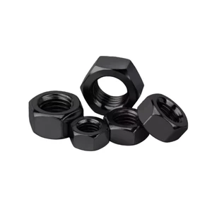 Black Hex Nut DIN934 Grade 8 Steel, Anti-Corrosion Coating, M3-M24