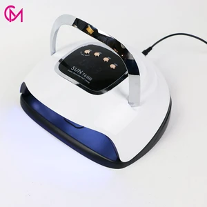 Hot Sale SUNT6MAX 220W Salon Quality Handle UV LED Nail Lamp Nail Polish Curing Dryer UV Light for Manicure Machine