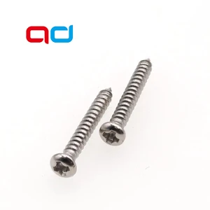 201 Stainless Steel Round Head Self-Tapping Wood Screw 1/2