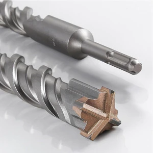 Double Thread Carbide Drill Bits Set 5-16mm HRC48-52 Masonry Drilling Concrete Brick Stone Marble SDS PLUS Shank Hammer Drill