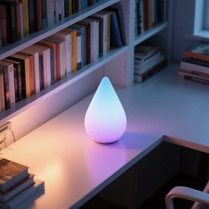 Creative Modern 3D LED Silicone Night Light with Touch Control Dimmable Warm White Light Middle Size for Home Use