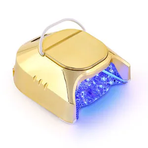 96W Luxurious Gold Professional Pro Cure Cordless Rechargeable Working Long Life Portable Led Uv Lamp