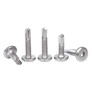 410 Stainless Steel Hex Socket Countersunk Head Self Drilling Screw DIN7504O Heavy Duty Flat Head Allen Drive Tek Roofing Screw