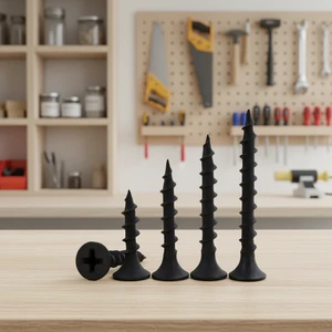 Carbon Steel MDF C1022A Coarse Thread Bugle Head Black Cheap Drywall Gypsum Board Self-tapping Screw