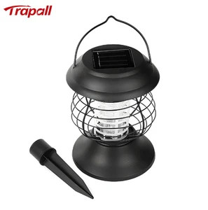 Outdoor Camping Solar Powered Plastic Solid Eco-Friendly UV Electronic Insect Killer Bug Zapper Mosquito Killer Lamp